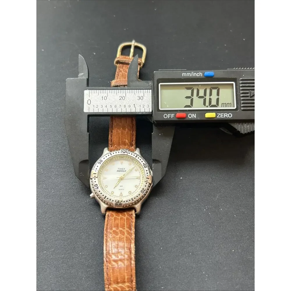 Timex Indiglo Silver Tone White Dial Women’s Quartz Watch